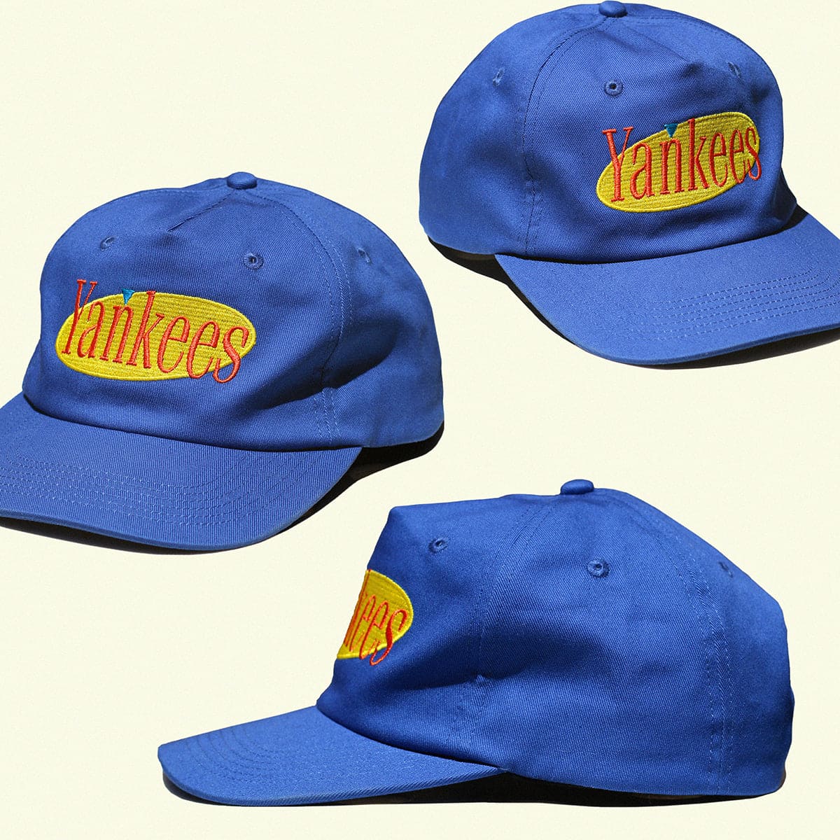 Yankee Sitcom Hat "DVD Box Set Blue" seinfeld costanza yankees NYY NYC snapback