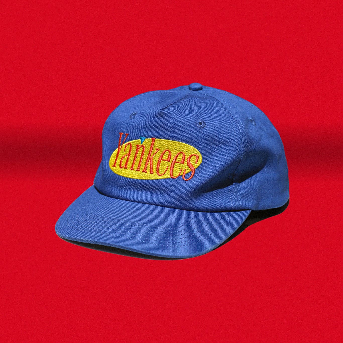 Yankee Sitcom Hat "DVD Box Set Blue" seinfeld costanza yankees NYY NYC snapback