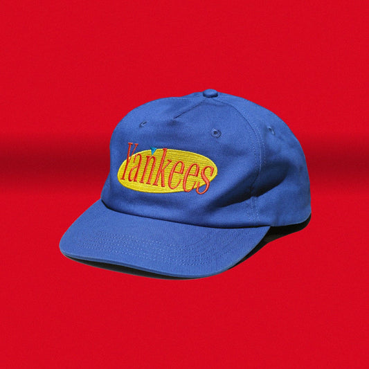 Yankee Sitcom Hat "DVD Box Set Blue" seinfeld costanza yankees NYY NYC snapback