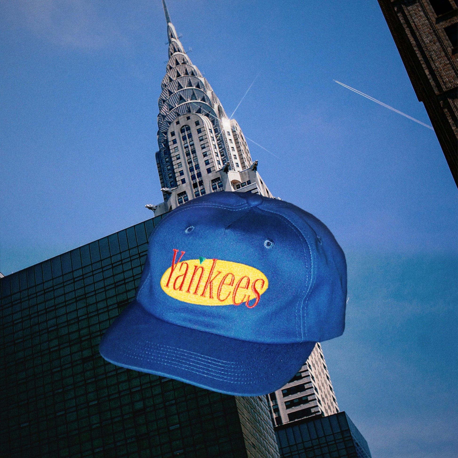Yankee Sitcom Hat "DVD Box Set Blue" seinfeld costanza yankees NYY NYC snapback
