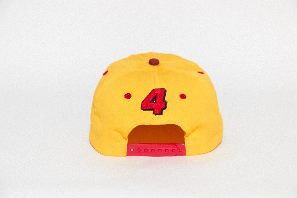 Back of the Kodak Racing snapback with number 4