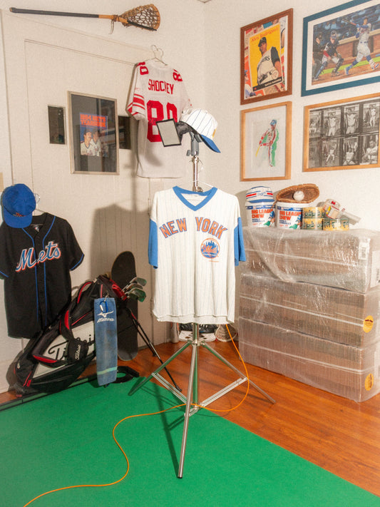Vintage 1988 New York Mets Pinstripe Jersey Tee – L