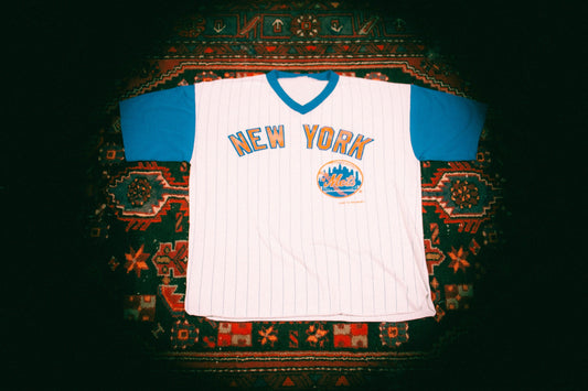 Vintage 1988 New York Mets Pinstripe Jersey Tee – L