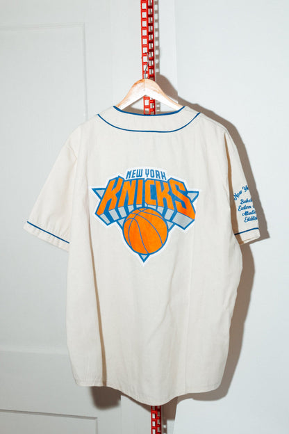 Knicks Baseball Jersey (Vintage NBA Licensed) L